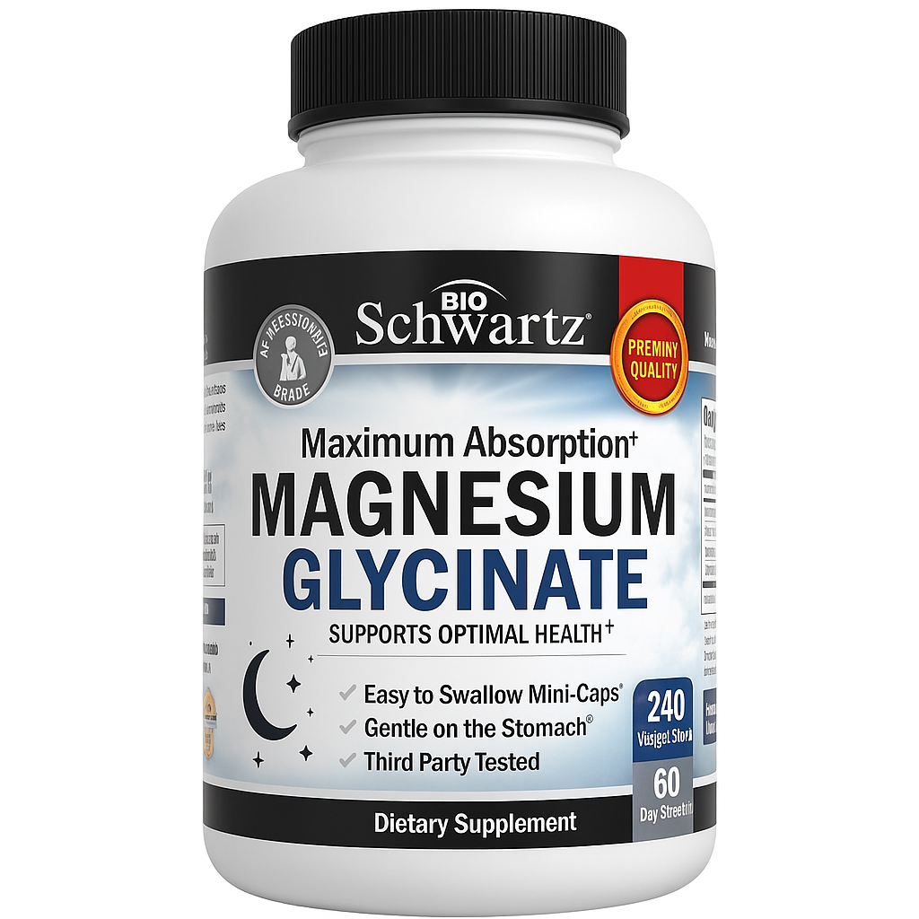 BioSchwartz Magnesium Glycinate 500mg Capsule 240 Count