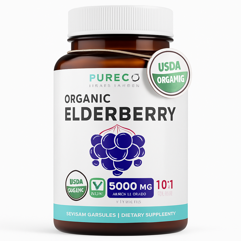 Pure Co Elderberry Capsules, 30 Count