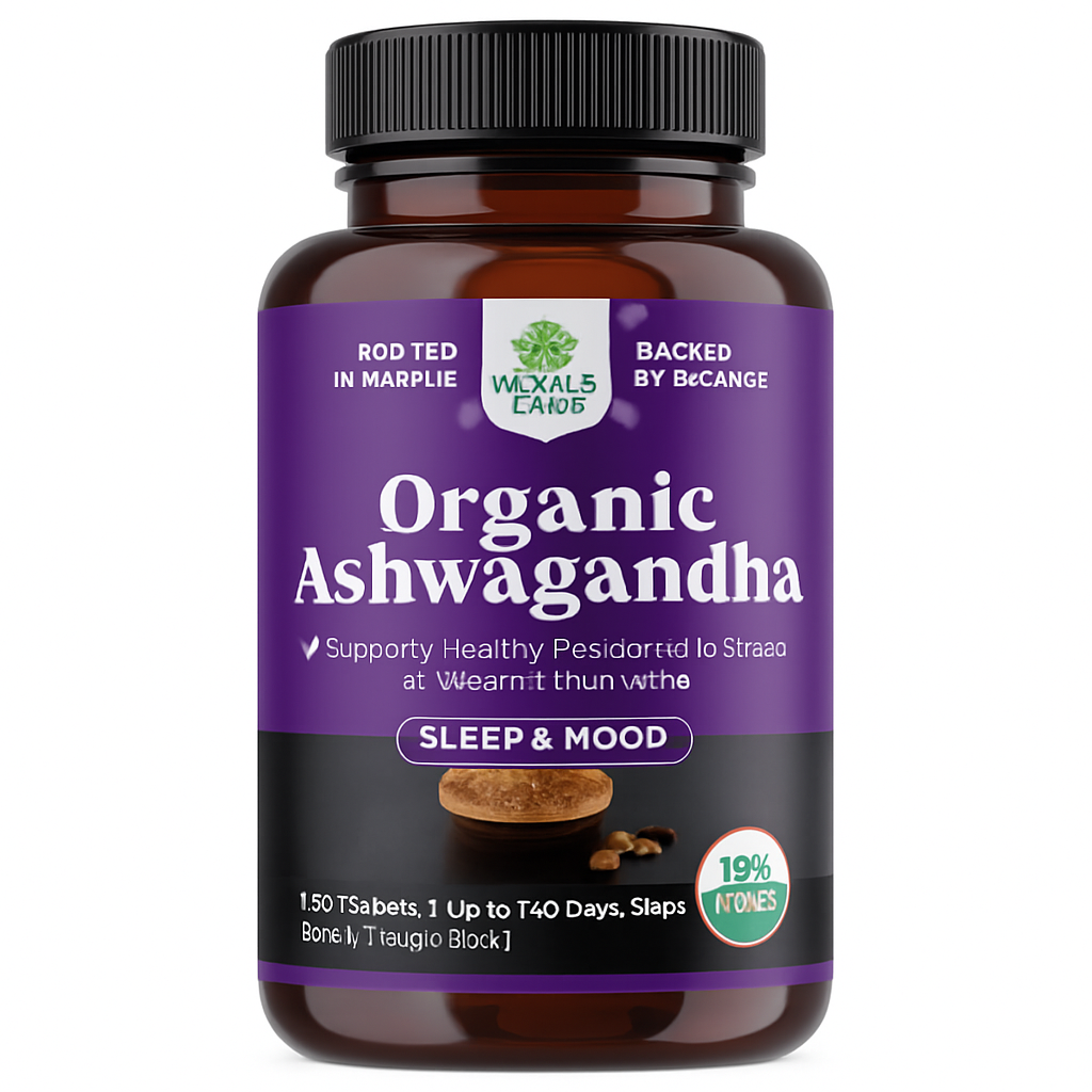 Nature's Craft High Strength Organic Ashwagandha Tablets - 120 Count