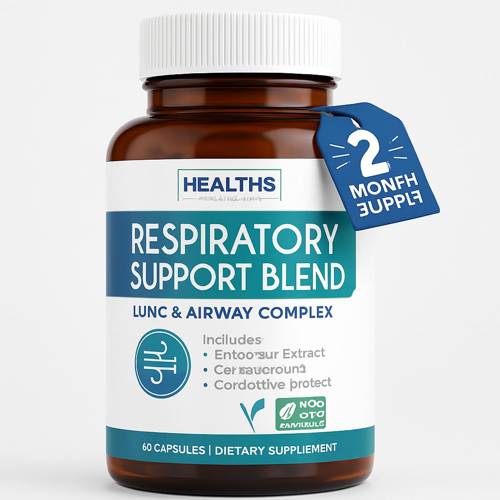 Healths Harmony Respiratory Lung Health Supplement Capsule 60 Count