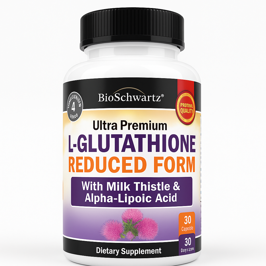 BioSchwartz Reduced Glutathione Capsule 30 Count Milk Thistle