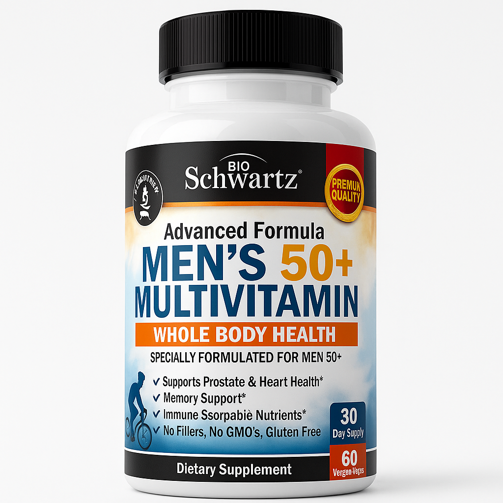 BioSchwartz Once Daily Multivitamin for Men 50+ Capsules, 60 Count