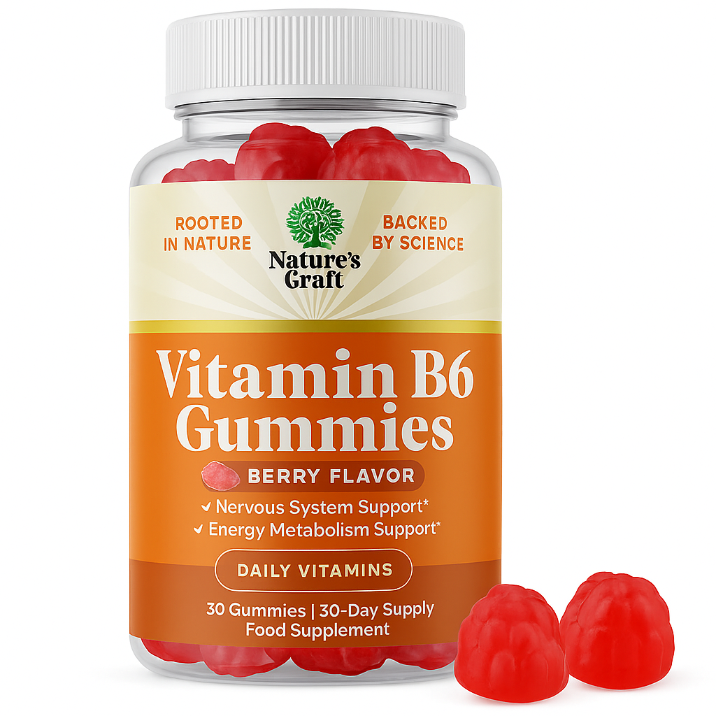Nature's Craft Vitamin B6 Gummies 30 Count