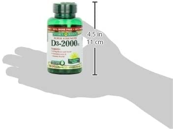 Nature's Bounty Vitamin D 2000 IU Softgels, 240 Count