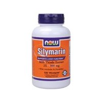 NOW Foods Silymarin 300mg Capsules, 2 x 100 Capsules