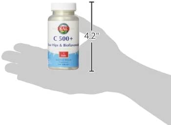 KAL C-500 with RH and Bioflavonoids Sustained Release Tablets, 500 mg, 200 Tablets