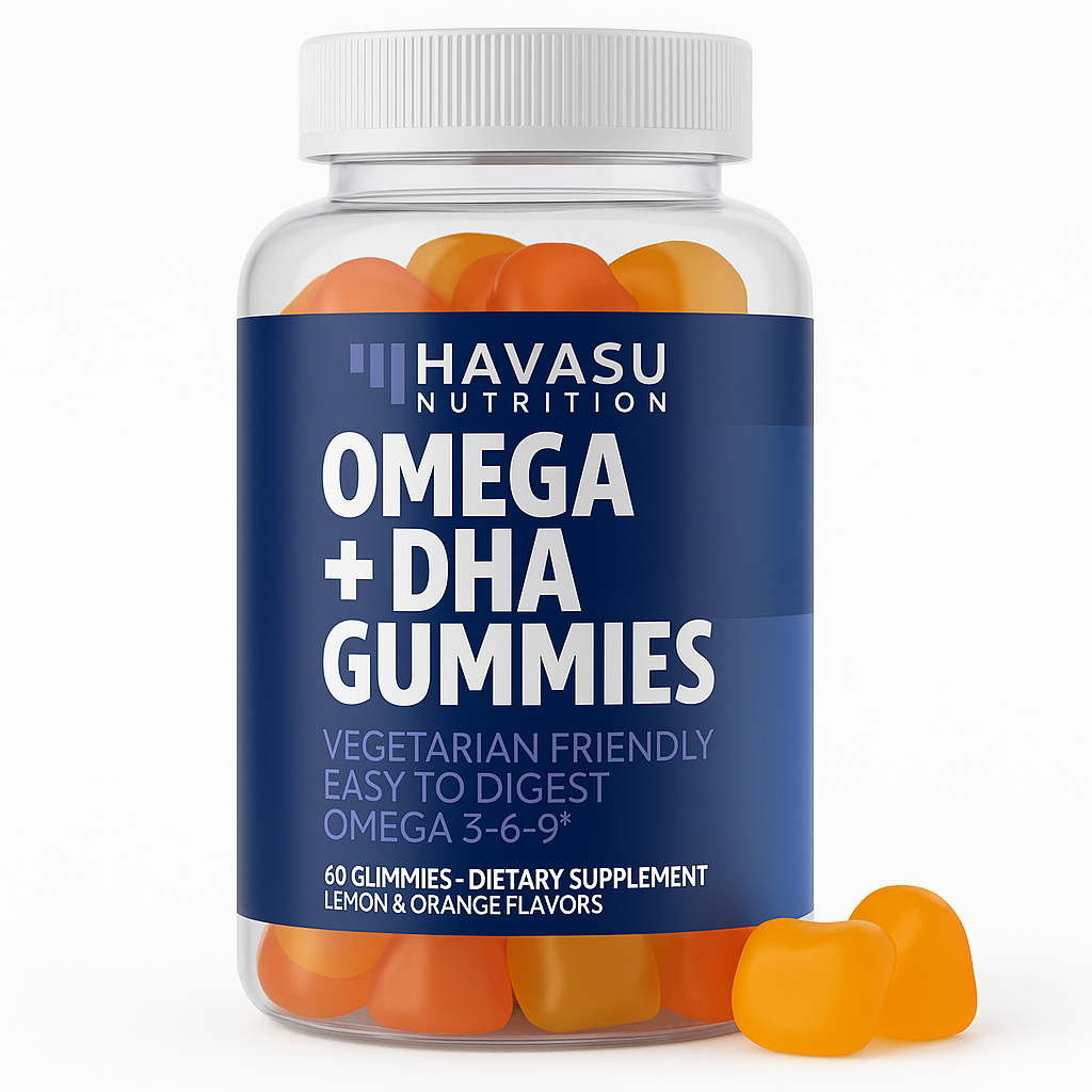 Havasu Nutrition Vegan Omega 3 6 9 Gummies with DHA - 60 Count
