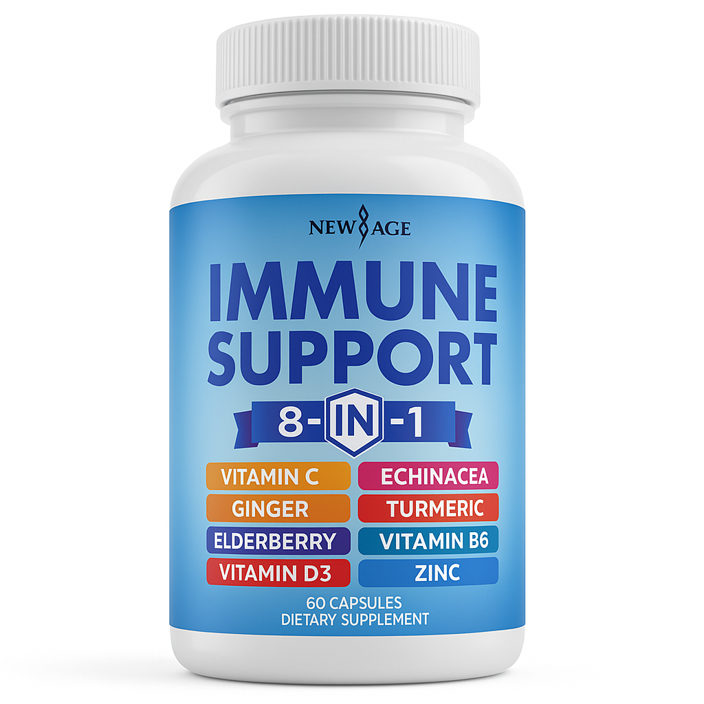 NEW AGE 8 in 1 Immune Support Booster Capsule 60 Count