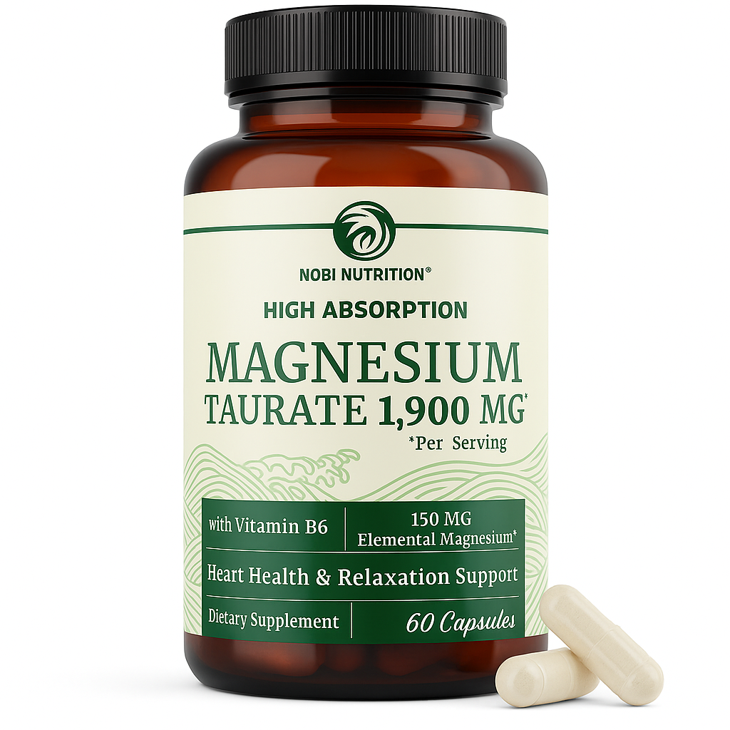Nobi Nutrition Magnesium Taurate Capsule 60 Count