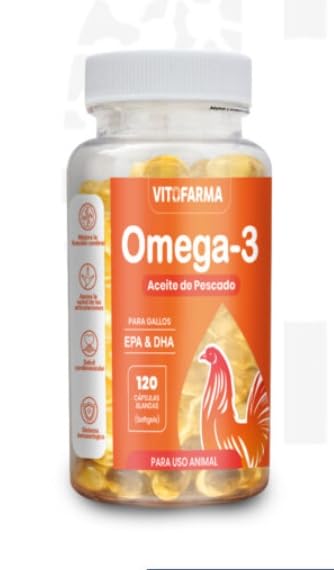 VITOFARMA Omega 3 for Roosters EPA & DHA Fish Oil Soft Gel, 1 Bottle