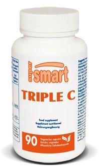 Supersmart Triple C (High Strength) 3-in-1 Complex Vitamin C Supplement with Flavonoids, 90 Vegetarian Capsules