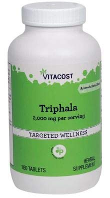 Vitacost Triphala 2000 mg per Serving Tablets, 180 Count