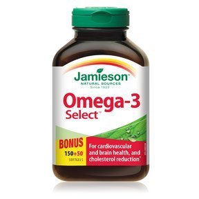 Jamieson Omega-3 Select Softgels, 1000mg, 200 Softgels