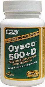 Oysco 500+D Tablets, 60 Tablets