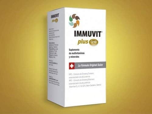 IMMUVIT-PLUS-Q10 Multivitamin with Two Excerpts Original Ginseng Capsule, 2.4 Ounce