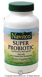 Navitco Kosher Super Probiotic 90 Vegetable Capsules