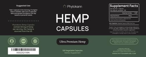 Phytokann Hemp Oil Capsule 120 Count