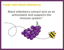 Zarbee's Children's Elderberry Immune Support Gummies 21 Count