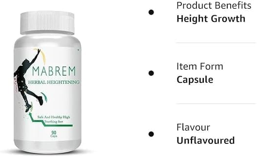 Generic Pub Mabrem Body Growth Support Increase Height Supplement Capsule 90 Count