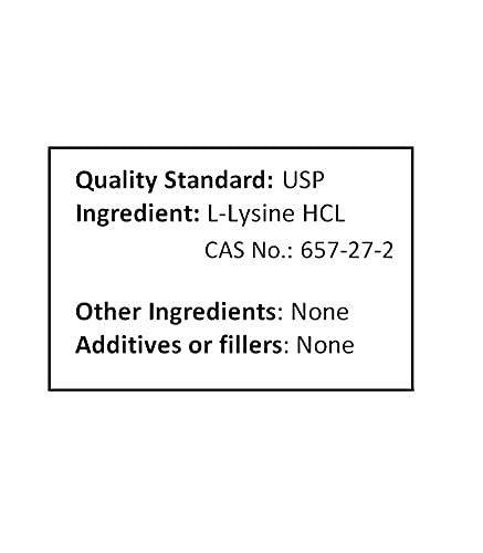 NuSci L-Lysine HCl Lysine Pure Powder, 8.82 oz