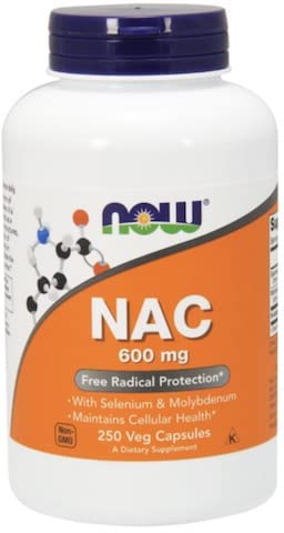 NOW Foods NAC-Acetyl Cysteine 600mg Capsule 250