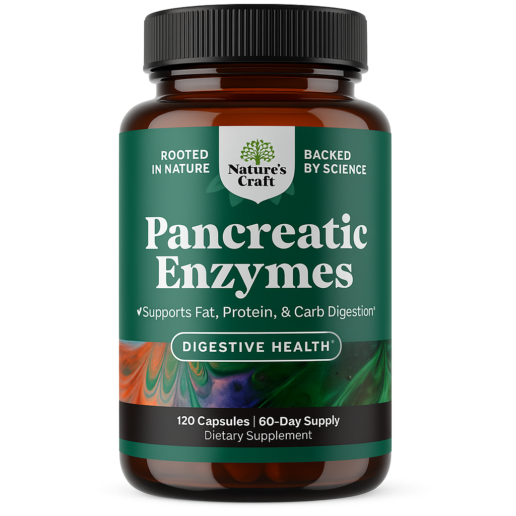 Nature's Craft Pancreatic Enzymes Capsule 120 Count