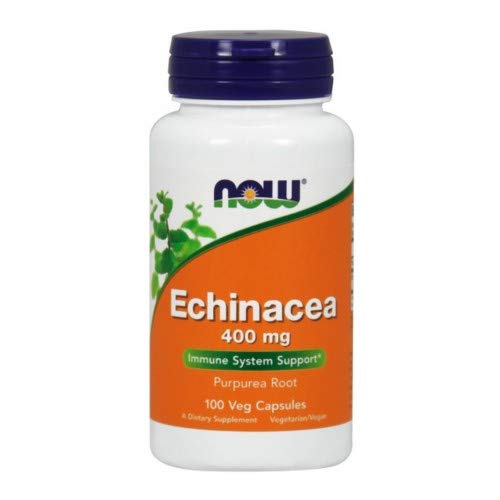 NOW Foods Echinacea 400 mg Capsules, 200 Count