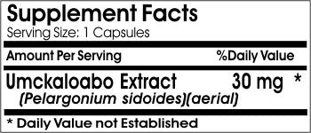 Naturetition Supplements Umckaloabo 30mg 90 Capsules