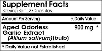 Naturetition Supplements Odorless Aged Garlic Extract 900mg, 200 Capsules