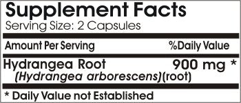 Pousutong Hydrangea Root 900mg Capsules, 180 Capsules