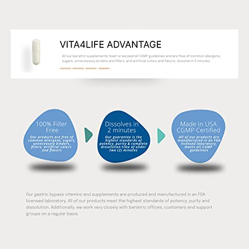 Vita4Life Bariatric Multivitamins Multi-Plus Formula Capsule, 180 Capsules