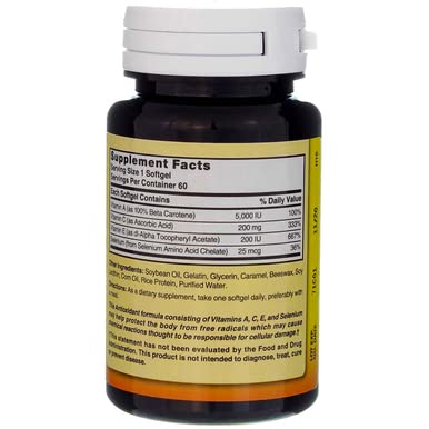Nature's Blend Super Antioxidant Aces Softgels 60