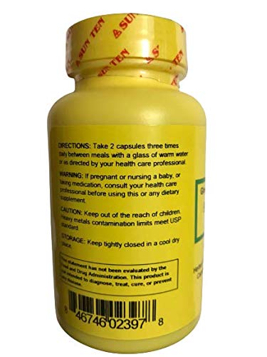 Sun Ten Ginseng & Astragalus Combination Capsules Bu Zhong Yi Qi Tang, 100 Count