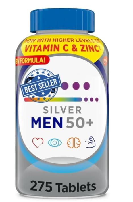 Generic Silver Men 50 Plus Complete Daily Multivitamin, 275 Tablets