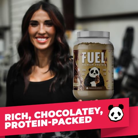 Underground Bio Labs Panda Fuel Premium Whey Protein Powder, 40 Servings, 2.5 lb, Chocolate Ice Cream flavor
