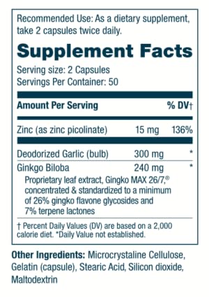 Arches Tinnitus Formulas Tinnitus Formula Capsules 100 Count