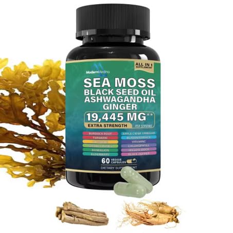 ModernMedina Sea Moss Herbal Supplement 60 Capsules