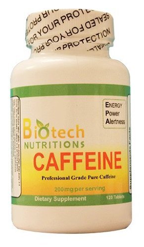 Biotech Nutritions Caffeine Dietary Supplement 120 Tablets