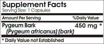 Naturetition Supplements Pygeum Bark 450mg, 100 Capsules