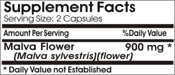 Naturetition Supplements Malva Flower 900mg 90 Capsules