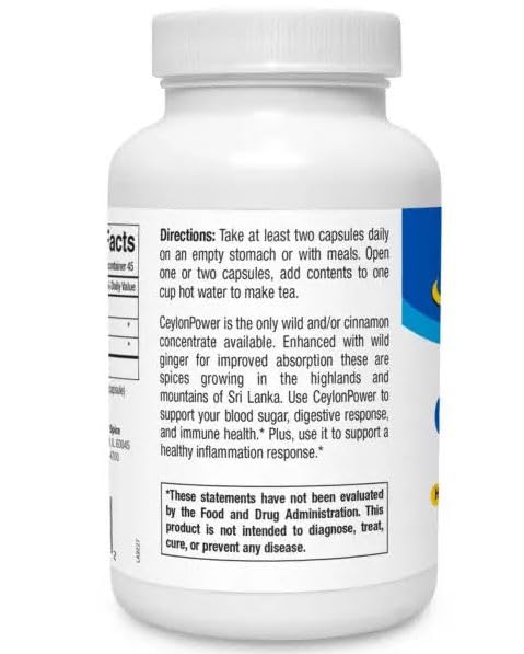 North American Herb & Spice CeylonPower Capsules 90