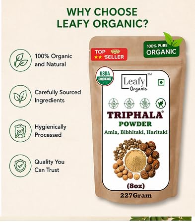 Leafy Organic Triphala Powder 16 Oz