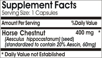 Naturetition Supplements Horse Chestnut Standardized Extract 400mg Capsules 1