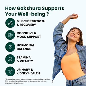 VedaSecrets Gokshura Extra Strength High-Potency Tribulus Terrestris Capsules 60 Count