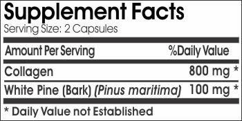 Naturetition Supplements Collagen Skin Support 800mg Capsule 90 Count