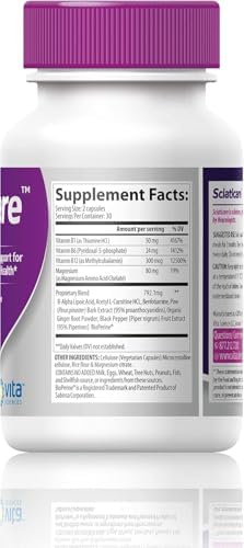 Vita Sciences Sciaticare Nerve Sciatica Support Supplement Vegetarian Capsules 60 Count