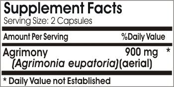 Naturetition Supplements Agrimony 900mg Capsules 180