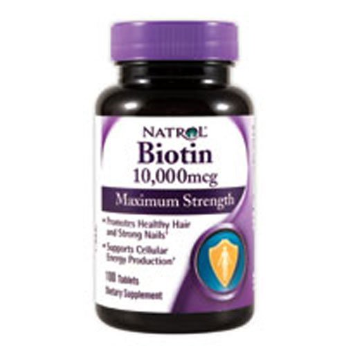 Natrol Biotin Tablets 10,000 mcg, 100 Count