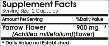Naturetition Supplements Yarrow Flower 900mg Capsule 200 Capsules