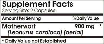 Naturetition Supplements Motherwort 900mg Capsules 90 Capsules